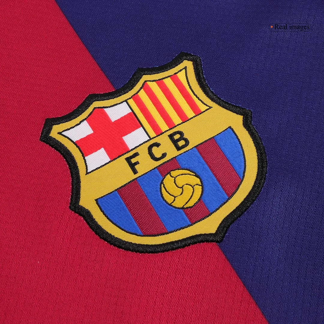 LEWANDOWSKI #9 Barcelona Home Soccer Jersey – Spotify Logo Without Text