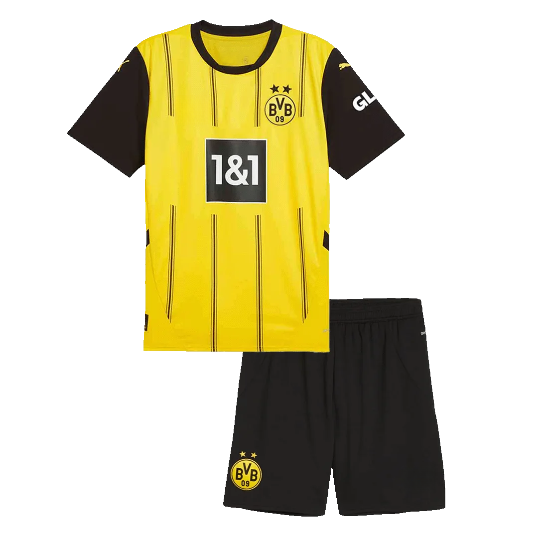 Borussia Dortmund Home Kids Soccer Jerseys Kit