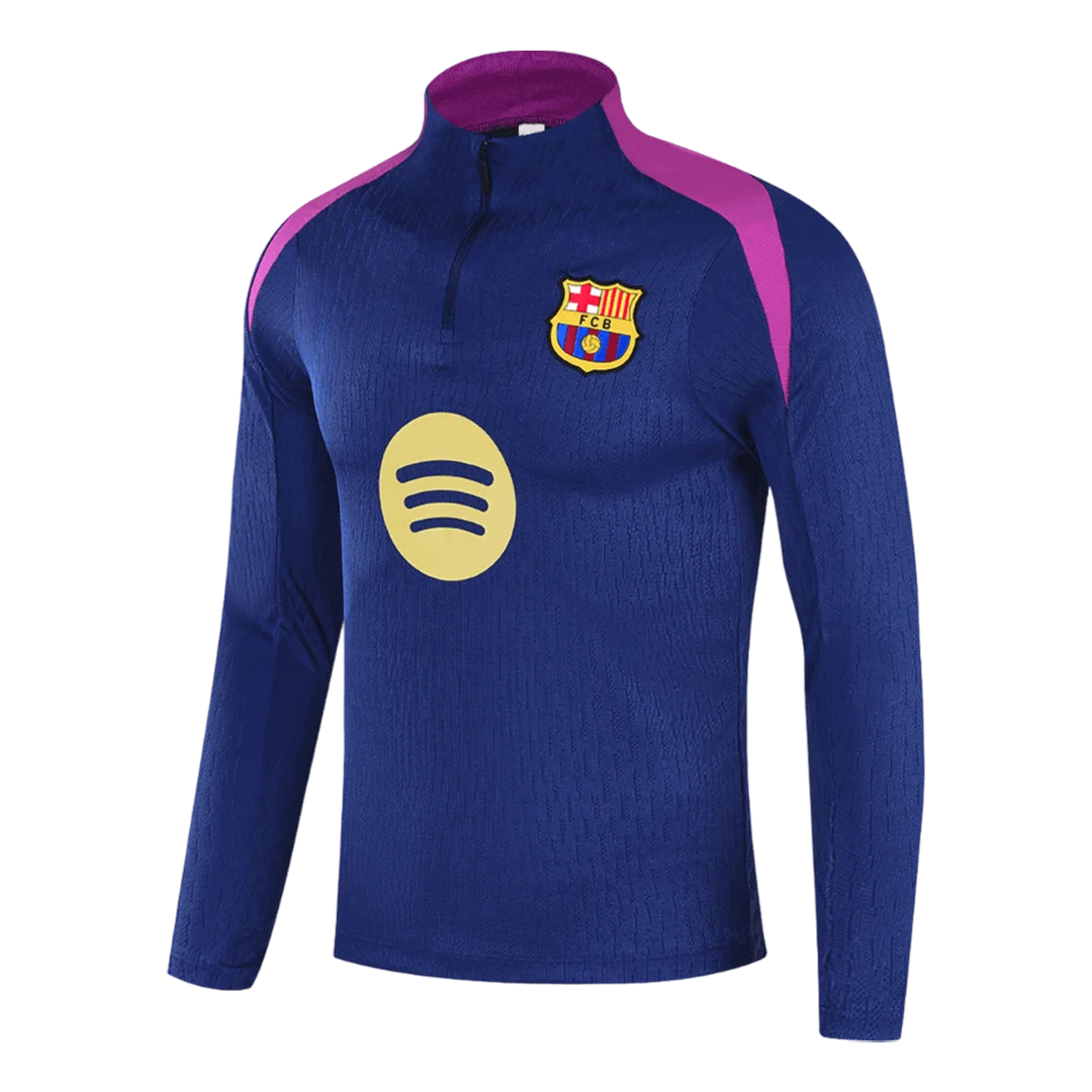 Barcelona 1/4 Zip Tracksuit 2025/26 Navy
