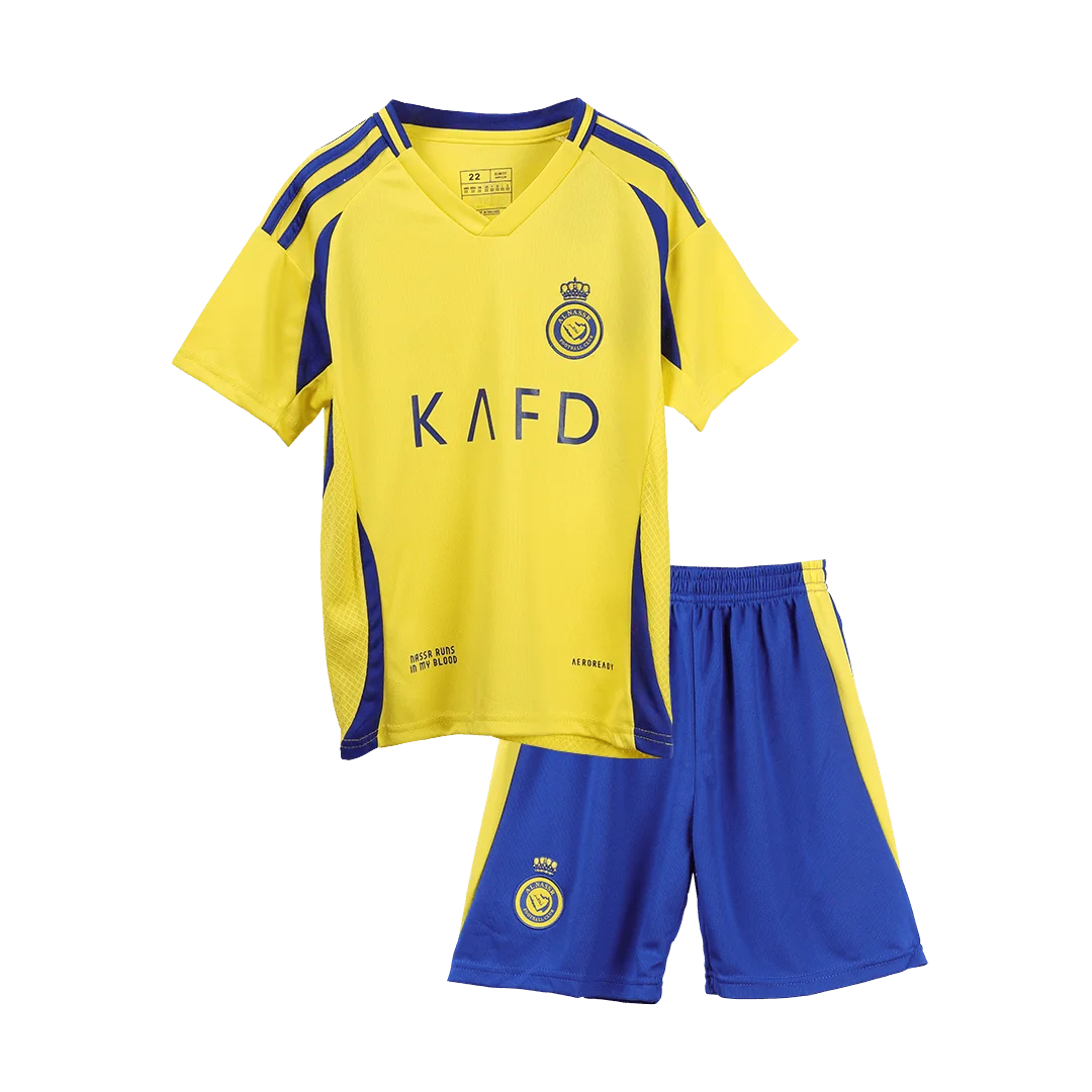 Al Nassr Home Kids Soccer Jerseys Kit