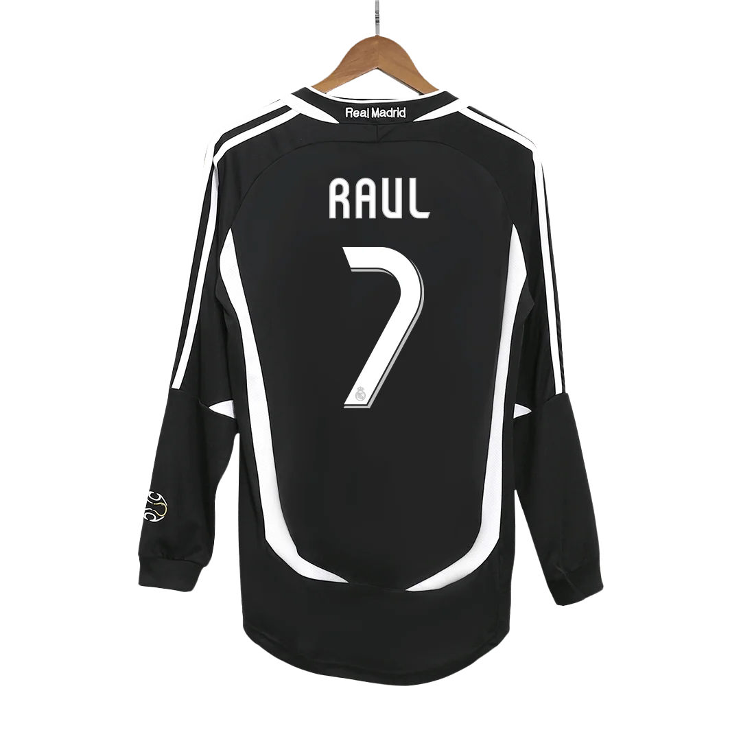 Retro Soccer Jersey RAUL #7 Real Madrid Away Long Sleeve 2006/07