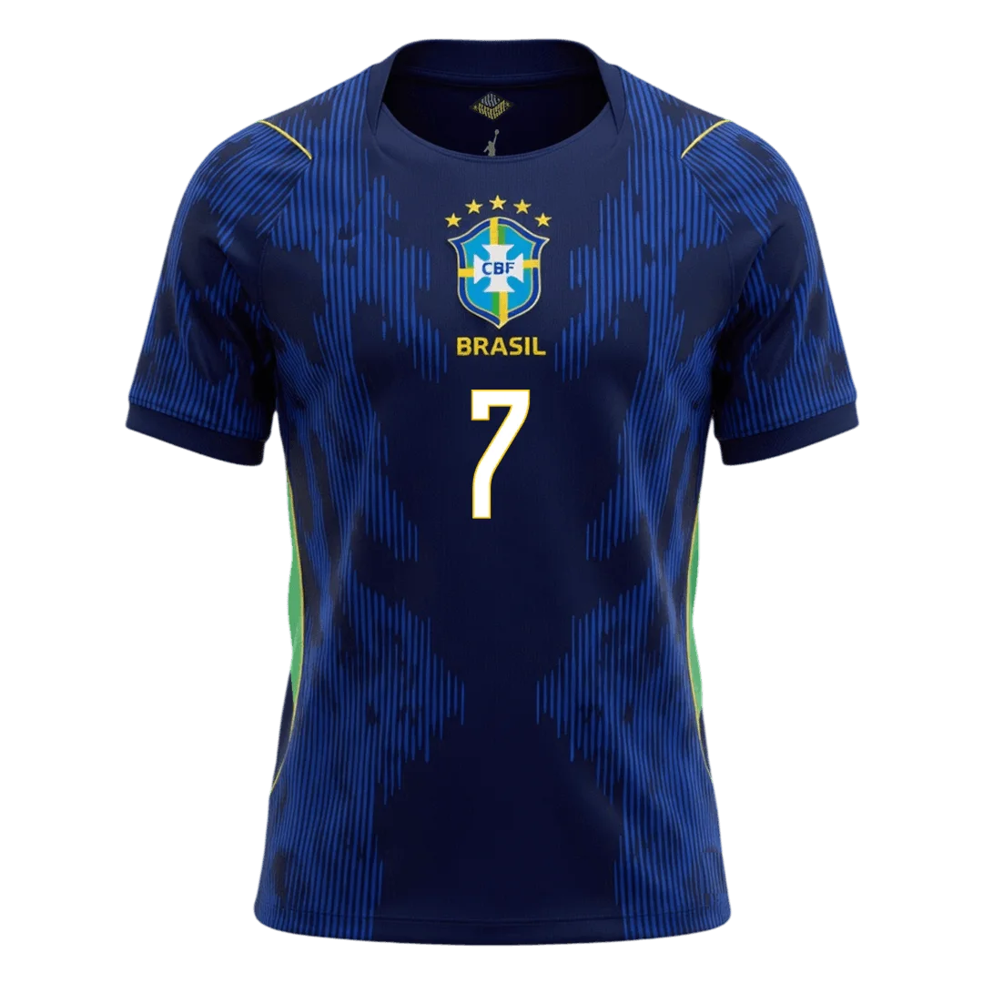 VINI JR. #7 Brazil Away Soccer Jersey World Cup 2026