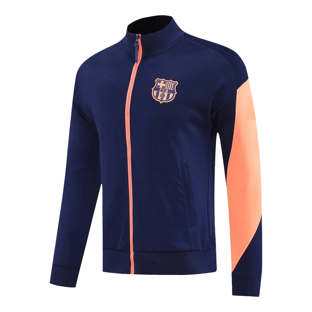 Barcelona Track Jacket 2025/26 – Navy&Orange