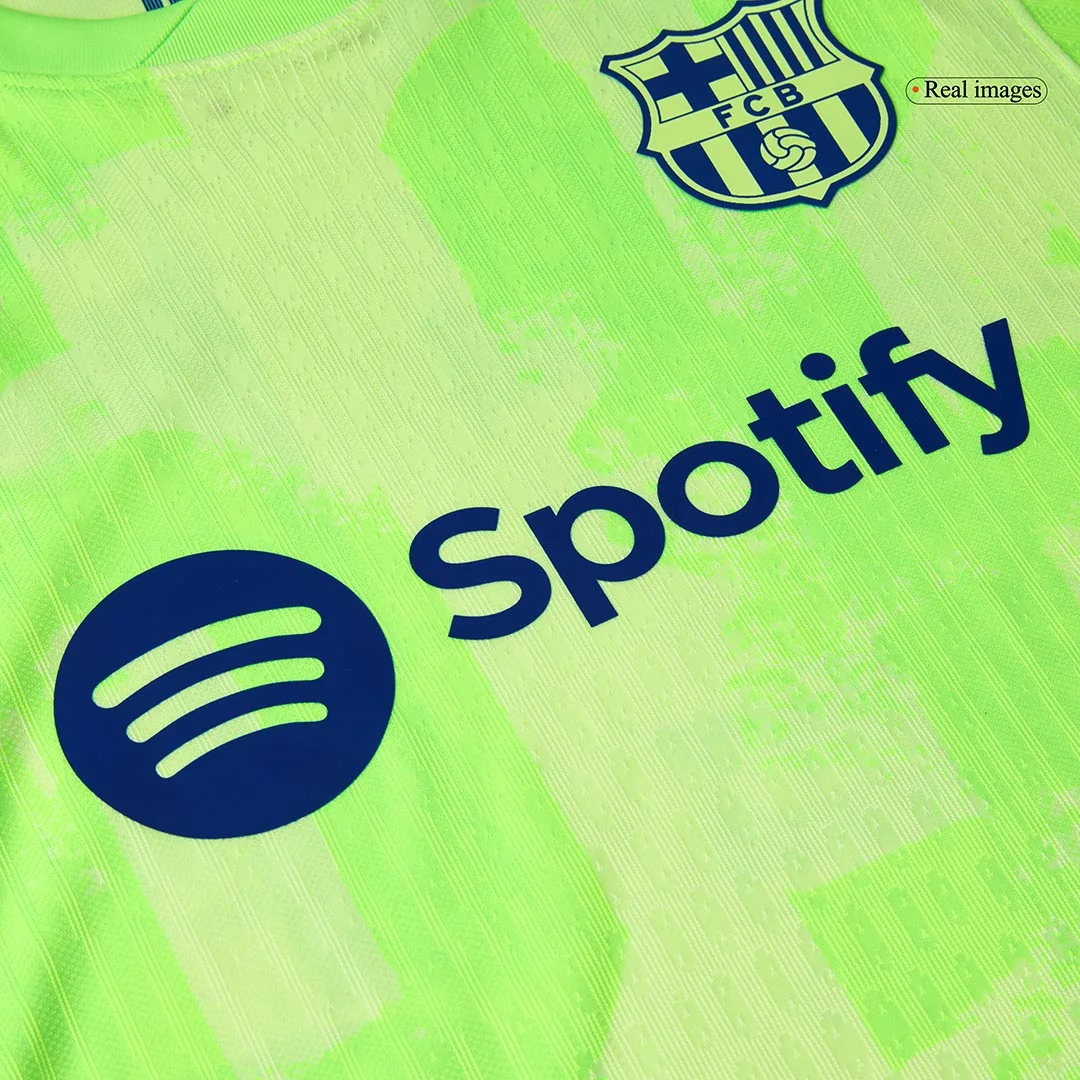 F.DE JONG #21 Barcelona Third Away Player Version Jersey – UCL(Spotify Logo Without Text)