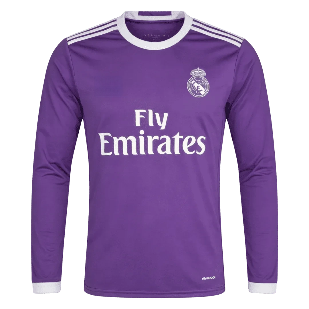 Retro Soccer Jersey Real Madrid Away Long Sleeve 2016/17