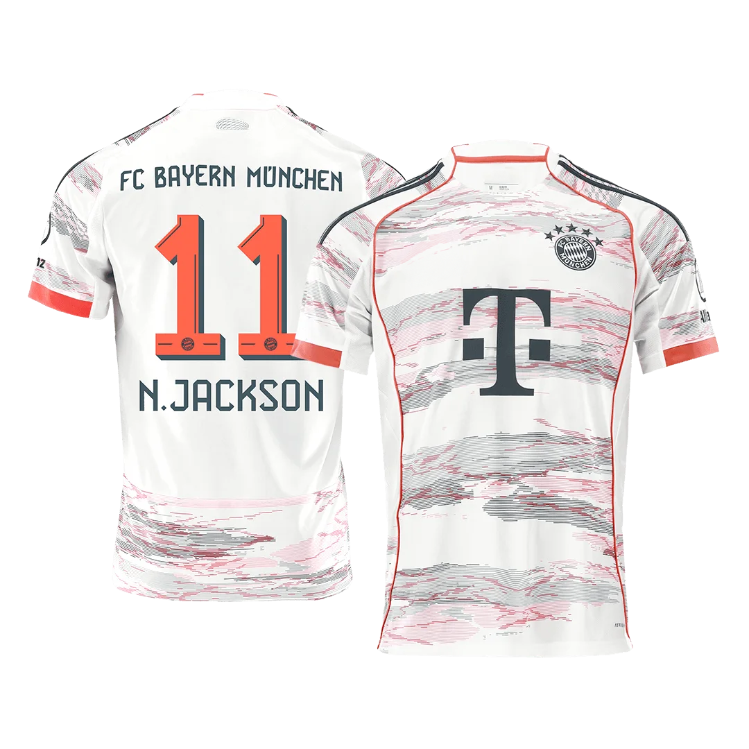 N.JACKSON #11 Bayern Munich Away Soccer Jersey 2025/26