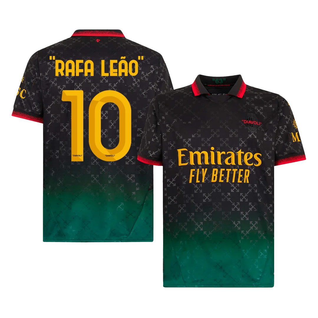 "RAFA LEÃO" #10 AC Milan Fourth Away Soccer Jersey