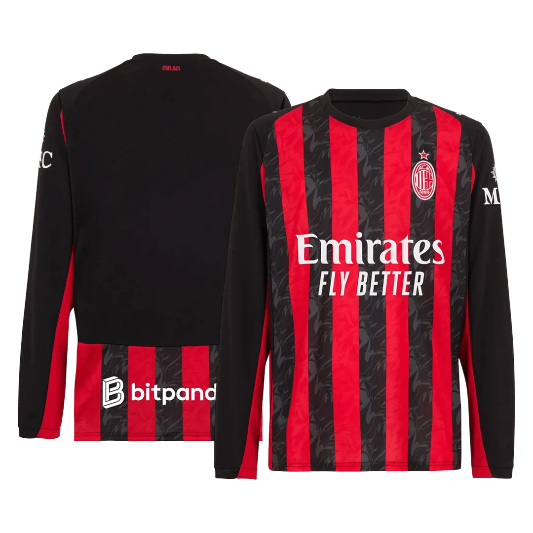 AC Milan Home Long Sleeve Jersey 2025/26