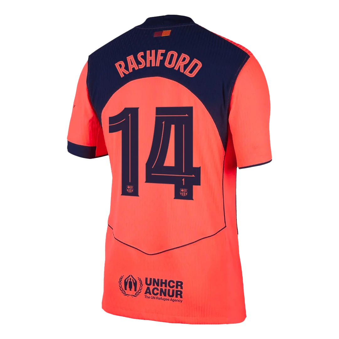 RASHFORD #14 Barcelona Third Away Player Version Jersey 2025/26 – UCL