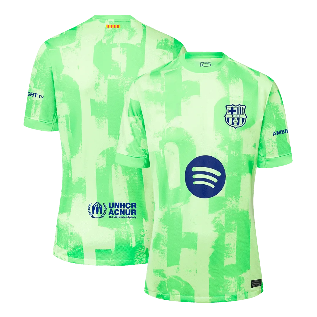 Barcelona Third Away Soccer Jersey – Spotify Logo Without Text