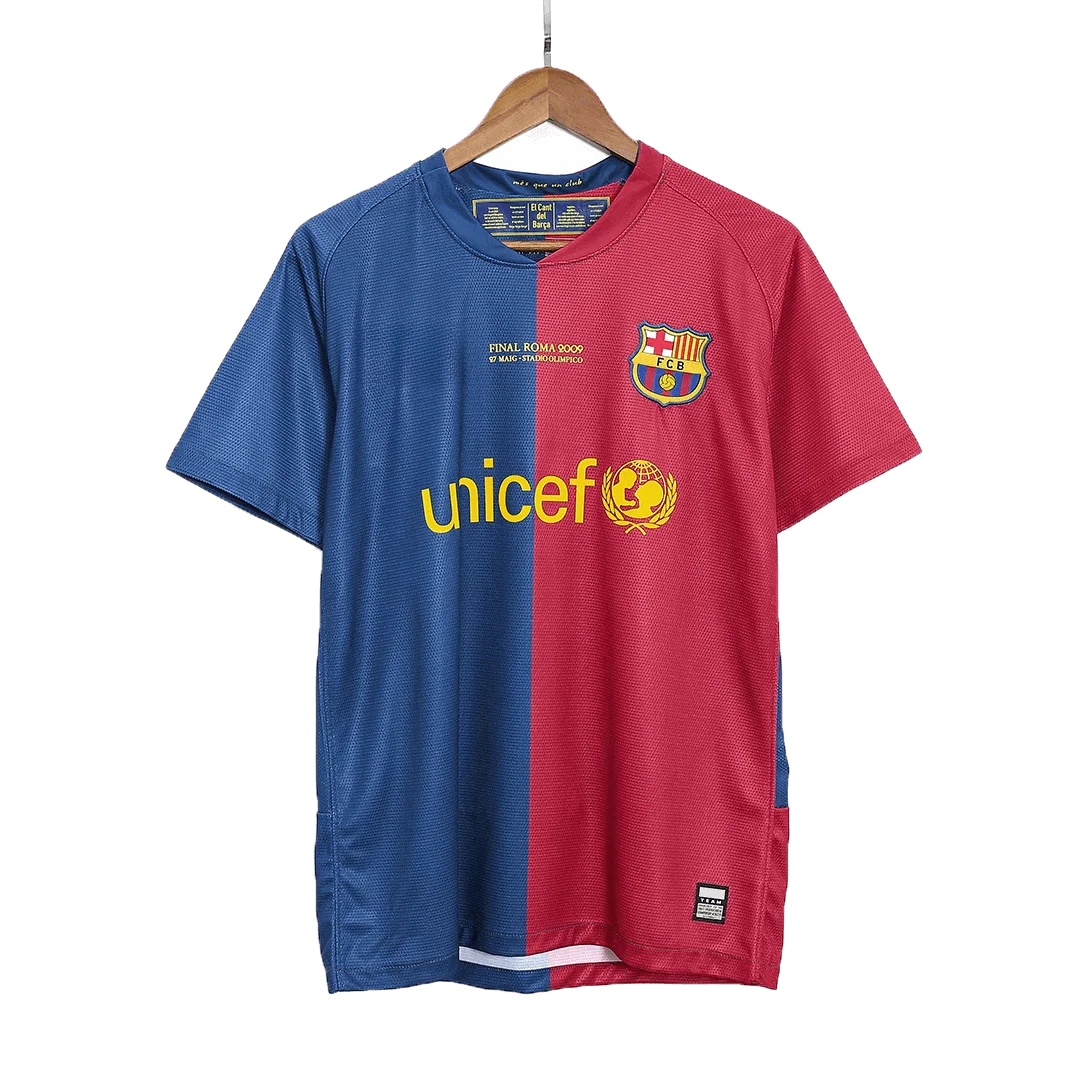 Retro Soccer Jersey MESSI #10 Barcelona Home 2008/09 – UCL Final