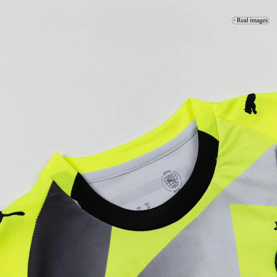 Borussia Dortmund Away Kids Soccer Jerseys Kit 2025/26