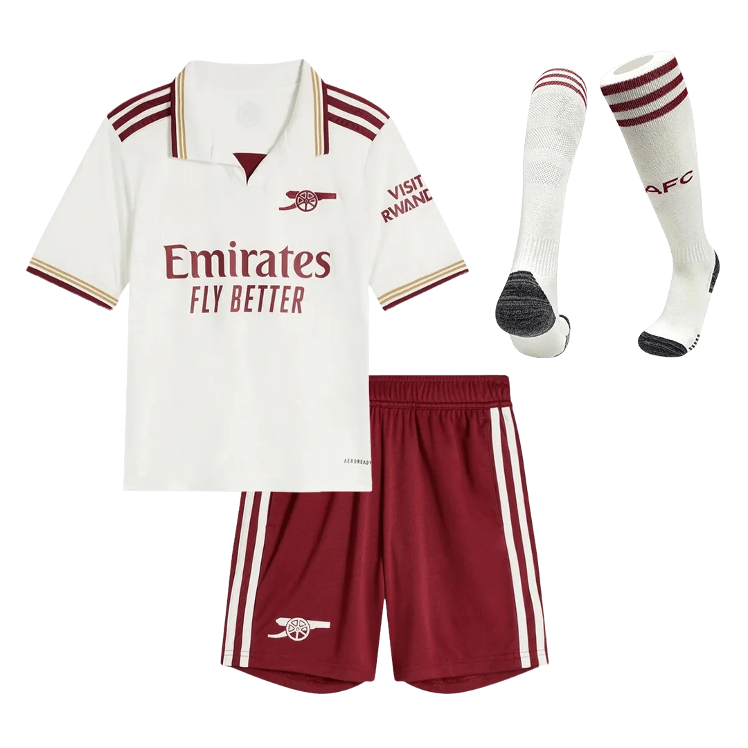 Arsenal Third Away Kids Soccer Jerseys Full Kit 2025/26