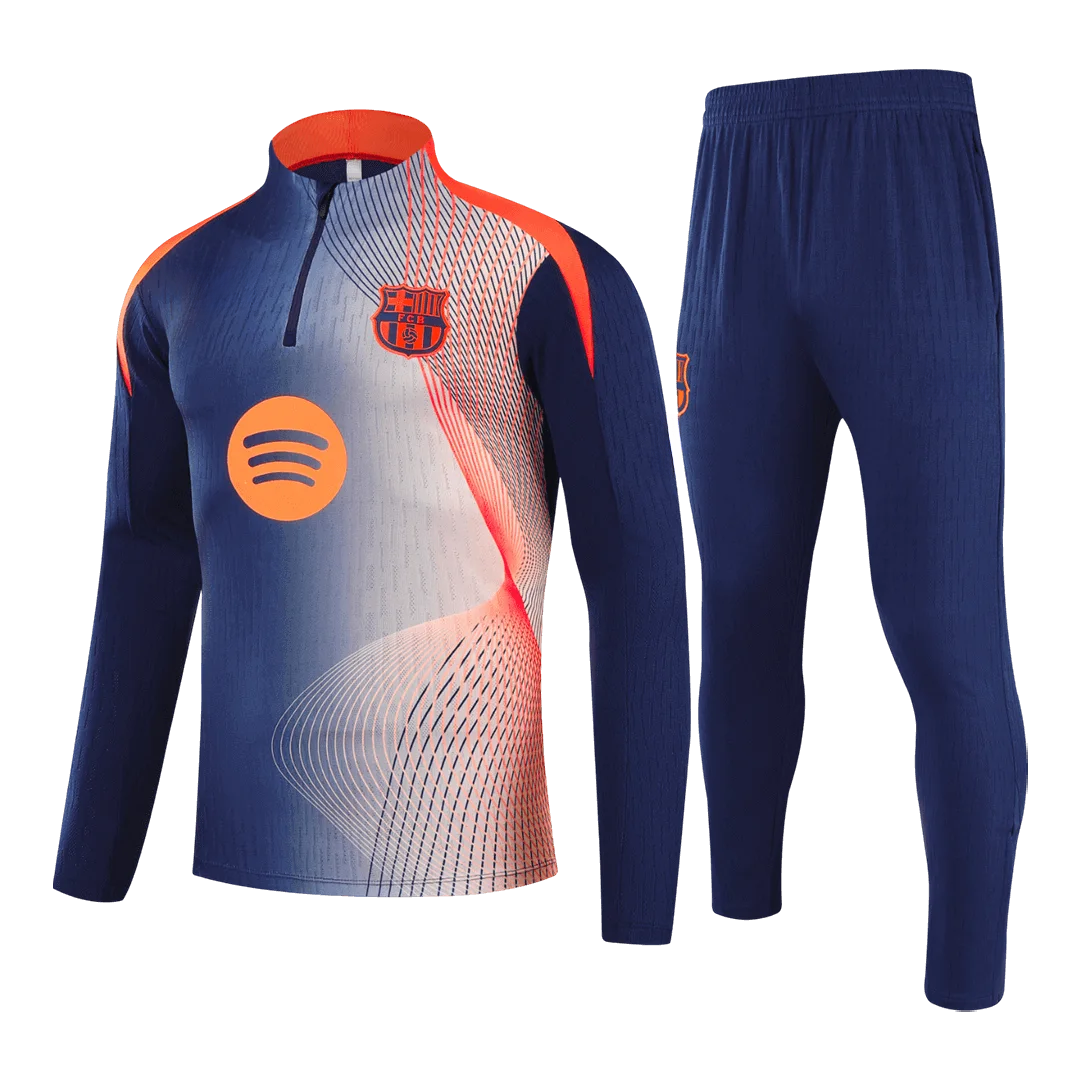 Barcelona 1/4 Zip Tracksuit 2025/26 Black&Orange