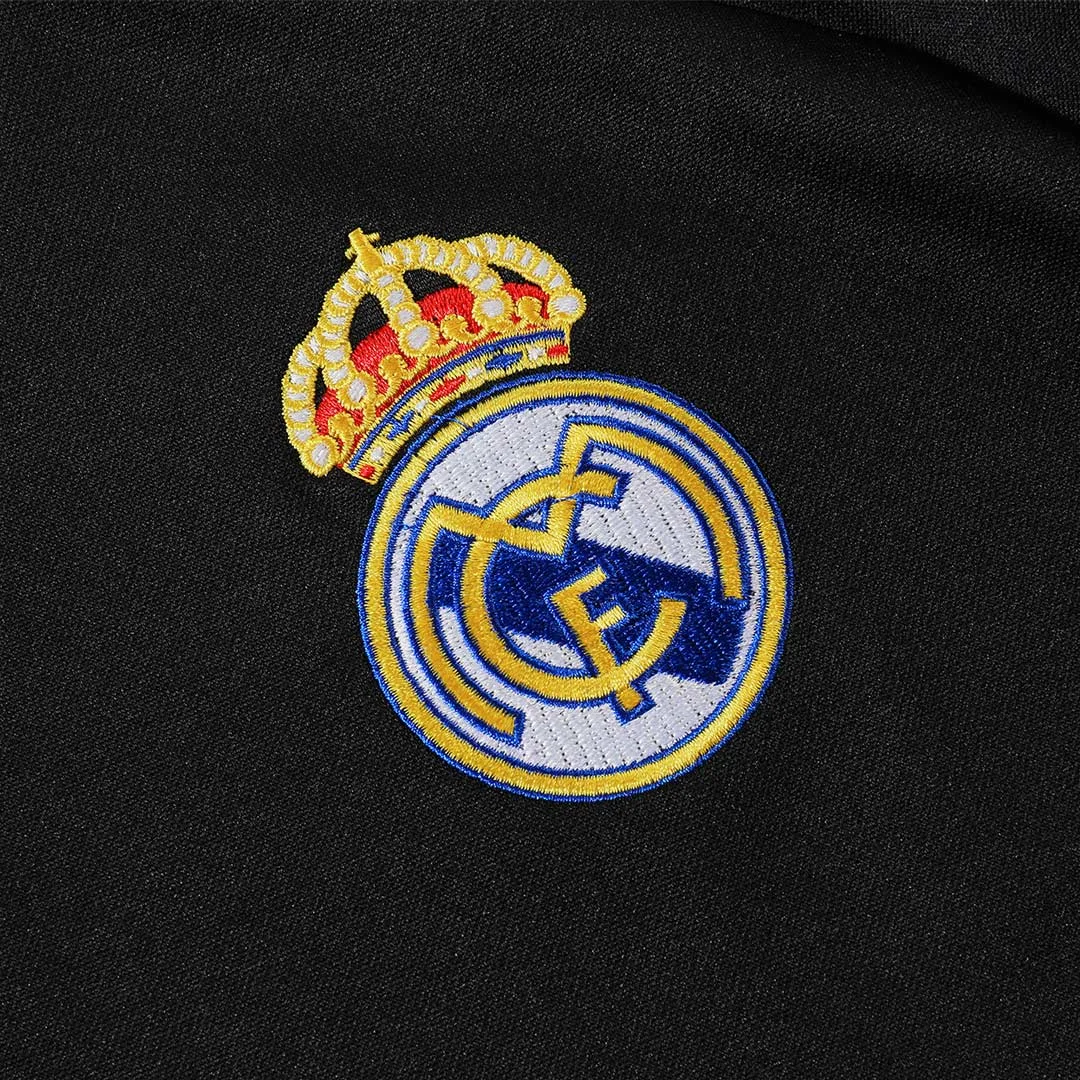 Real Madrid 1/4 Zip Tracksuit 2025/26 Kids Black