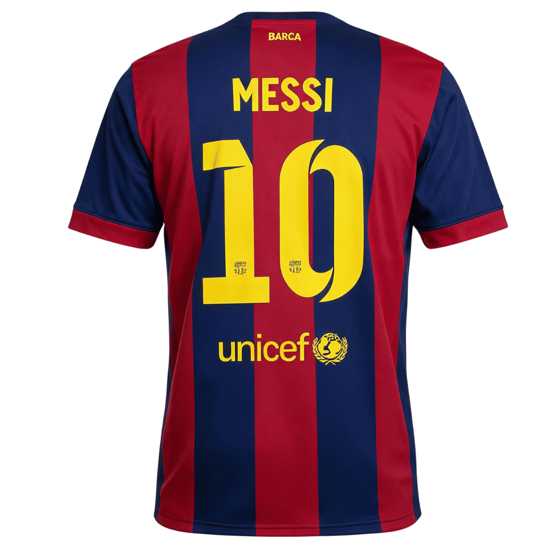 Retro Soccer Jersey MESSI #10 Barcelona Home 2014/15