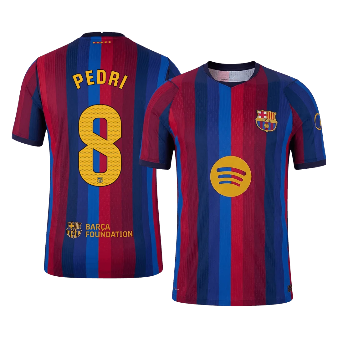 PEDRI #8 Barcelona Home Player Version Jersey 2026/27