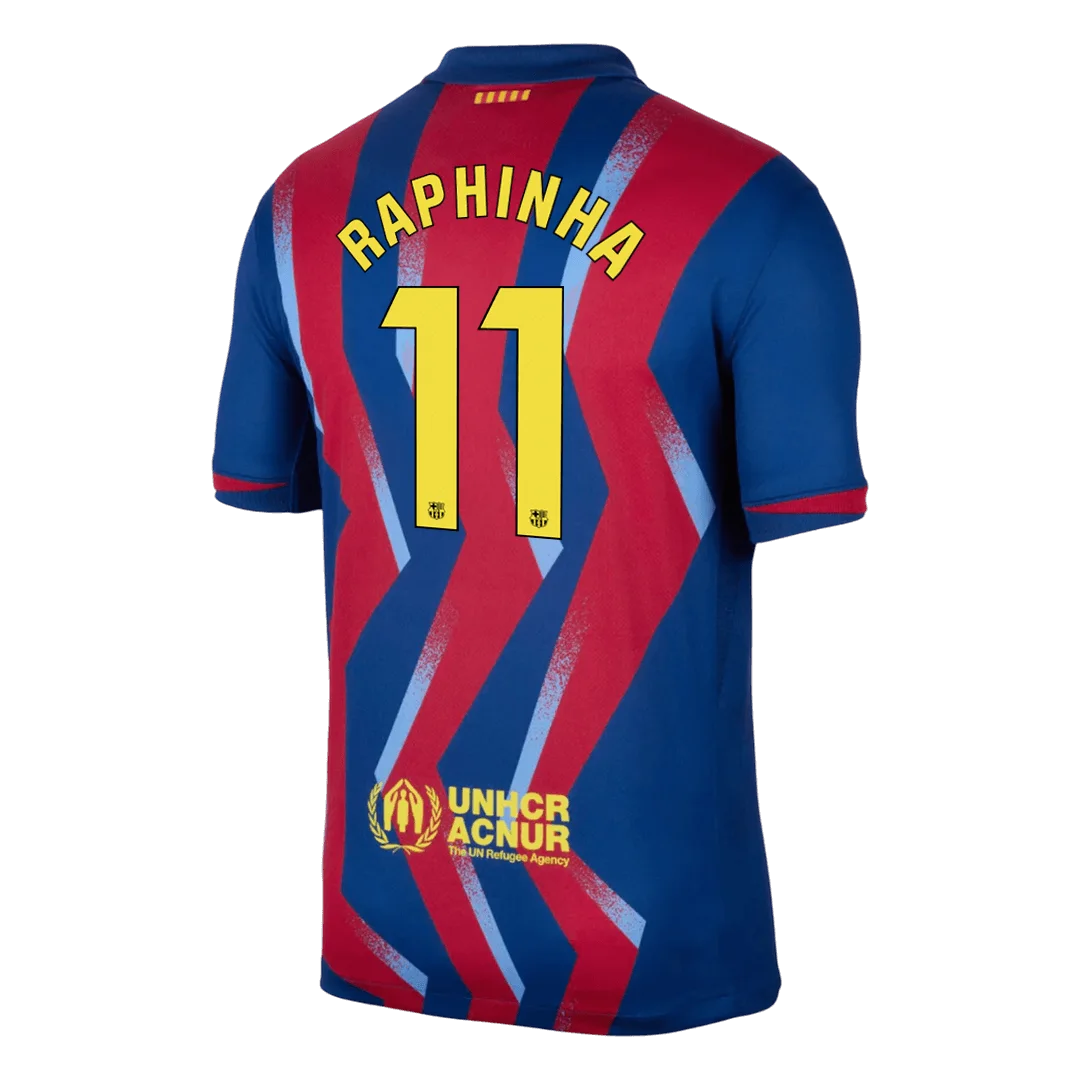 RAPHINHA #11 Barcelona Fourth Away Soccer Jersey 2025/26