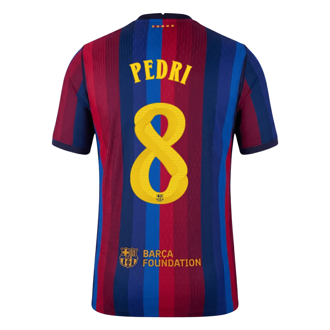 PEDRI #8 Barcelona Home Player Version Jersey 2026/27 – UCL