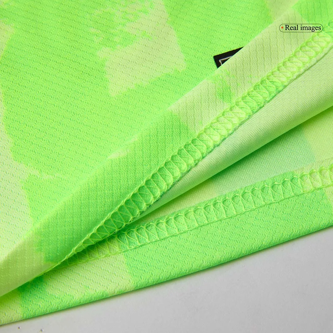 Barcelona Third Away Kids Soccer Jerseys Kit – UCL (Spotify Logo Without Text)