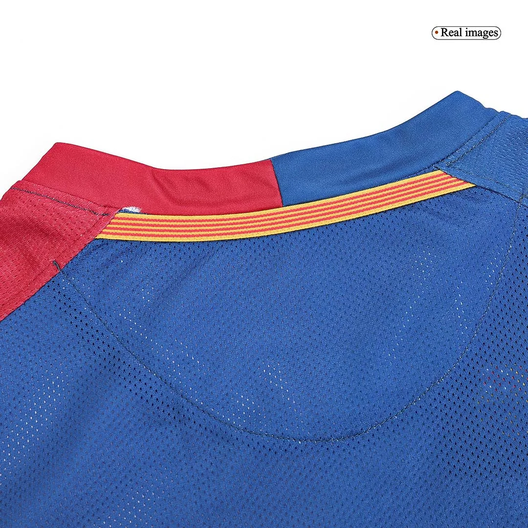 Retro Soccer Jersey Barcelona Home Long Sleeve 2008/09 – UCL Final