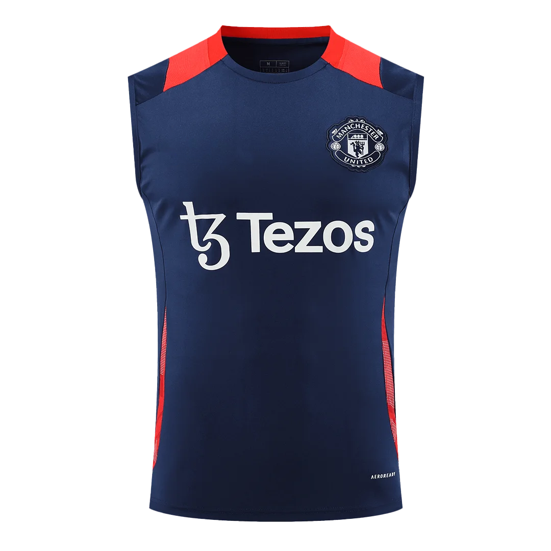 Manchester United Pre-Match Sleeveless Top Navy
