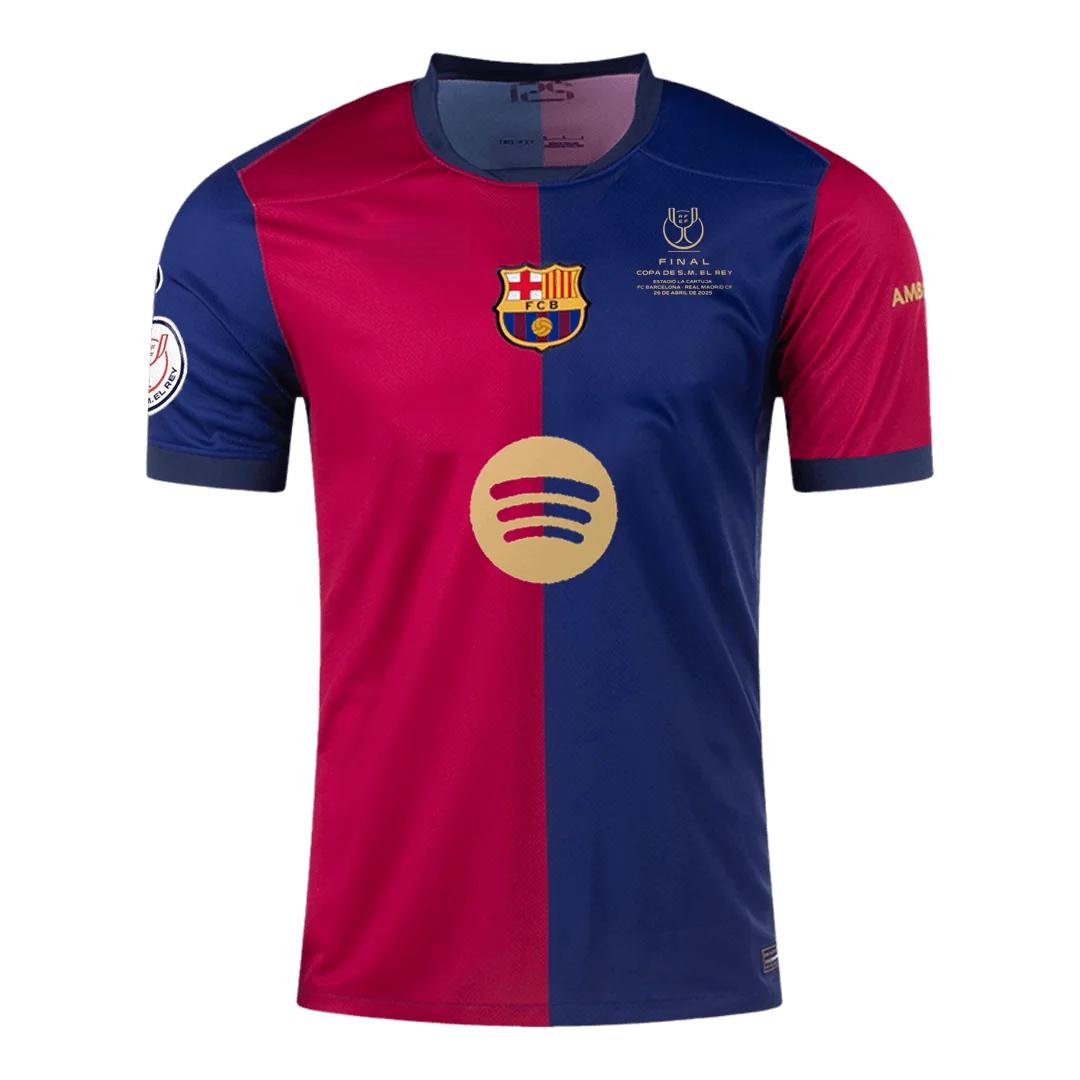 Barcelona Home Soccer Jersey - Copa del Rey Final