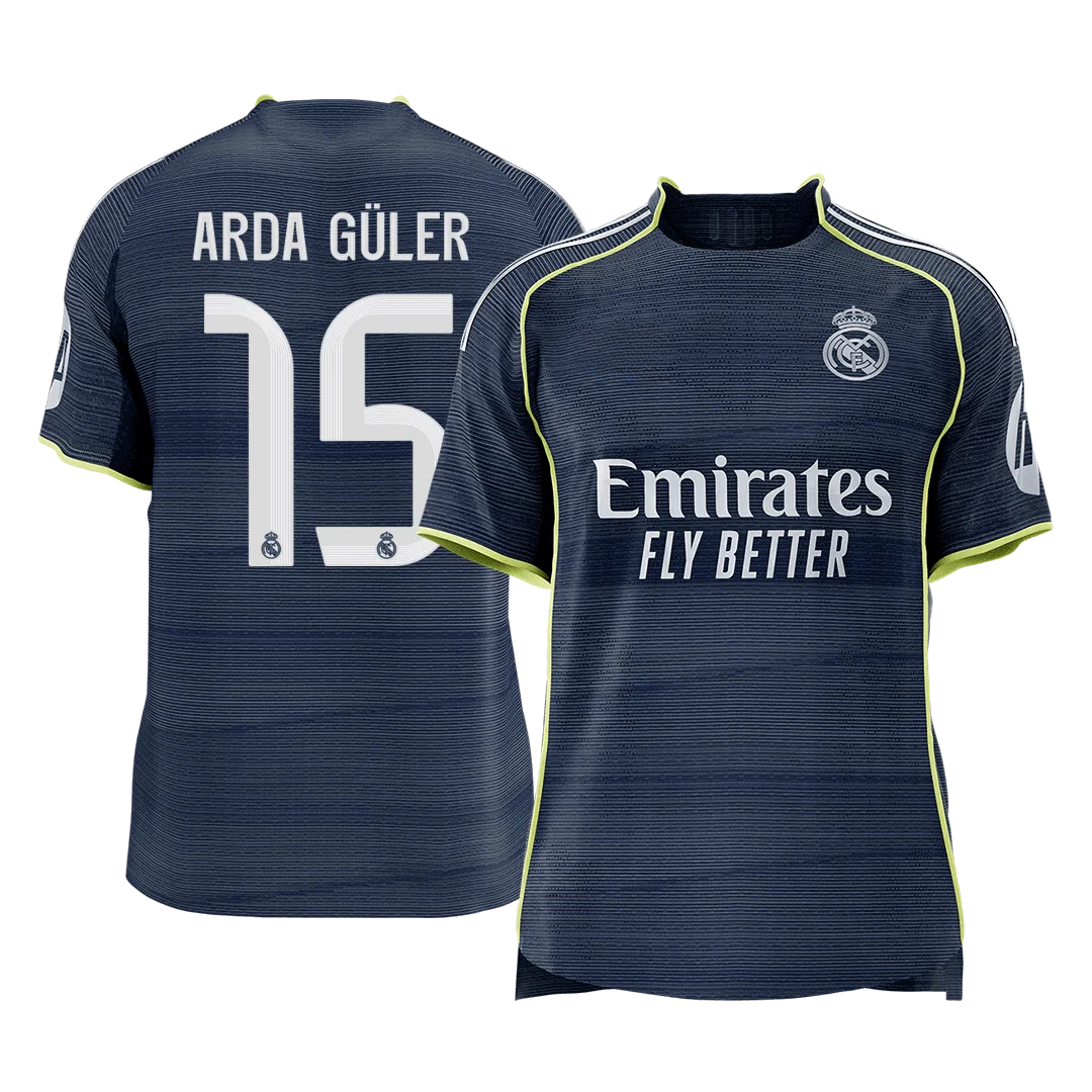 ARDA GÜLER #15 Real Madrid Away Player Version Jersey 2025/26