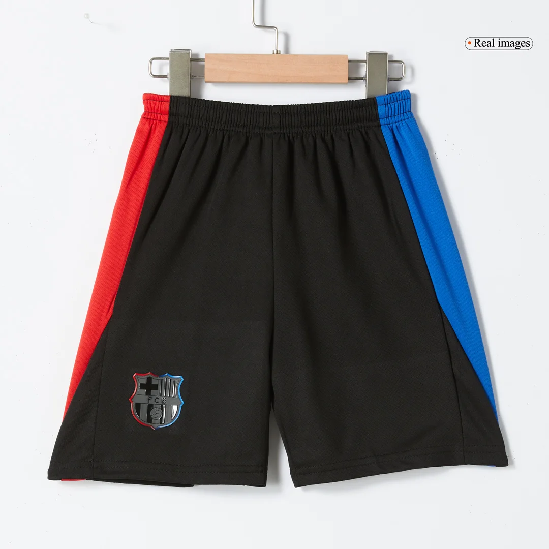 Barcelona Away Kids Soccer Jerseys Kit