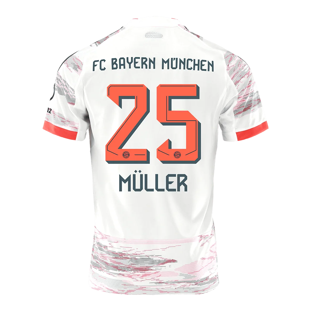 MÜLLER #25 Bayern Munich Away Soccer Jersey 2025/26