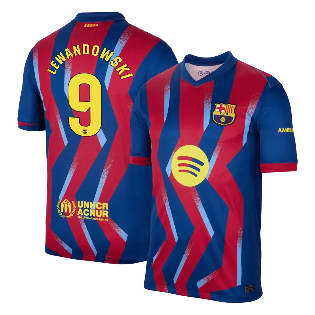 LEWANDOWSKI #9 Barcelona Fourth Away Soccer Jersey 2025/26