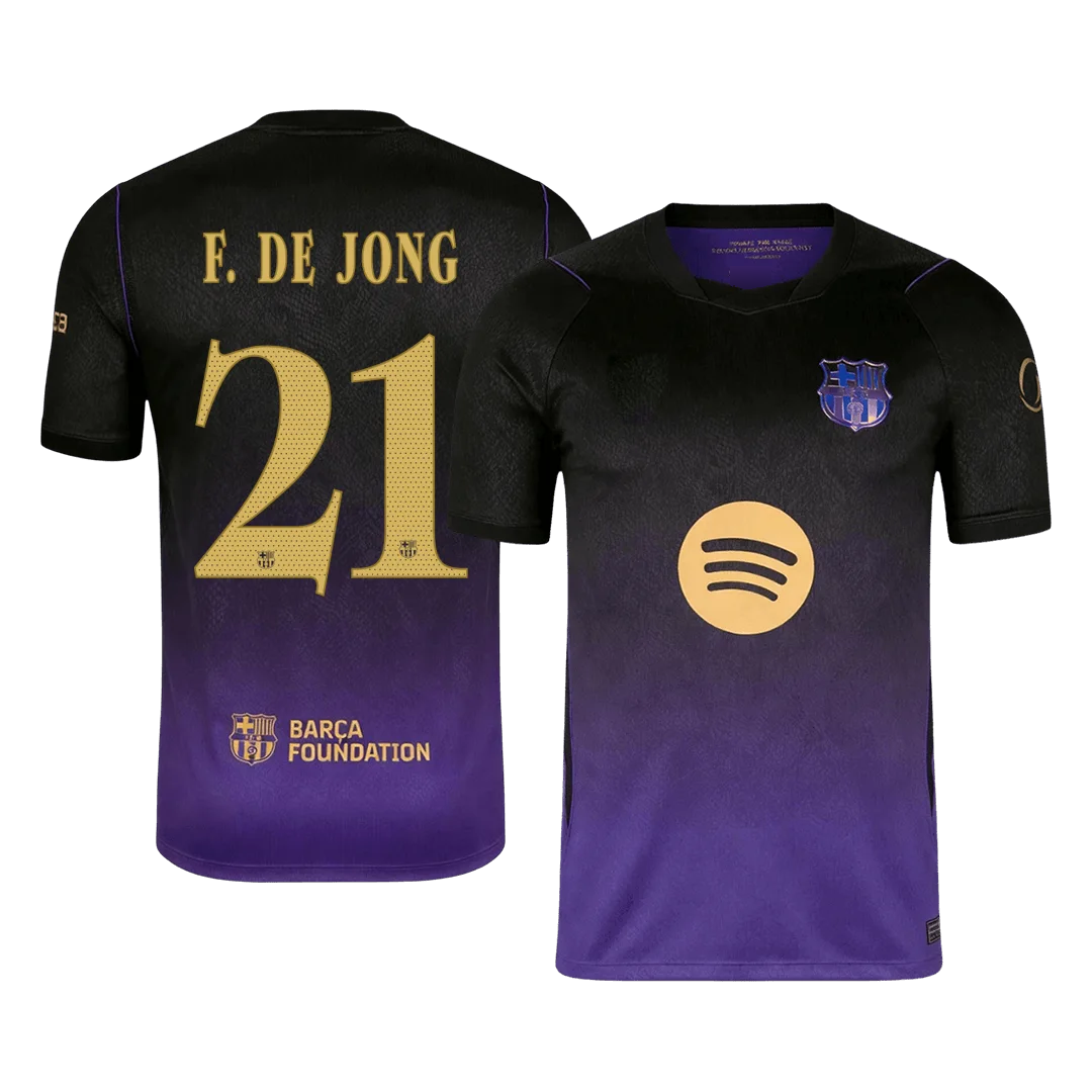 DE JONG #21 Barcelona Away Soccer Jersey 2026/27 -UCL