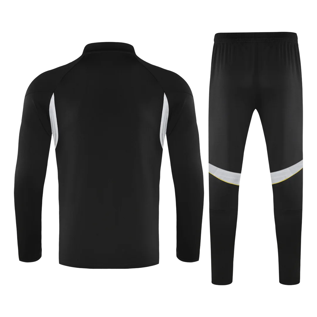 Real Madrid 1/4 Zip Tracksuit 2025/26 Kids Black