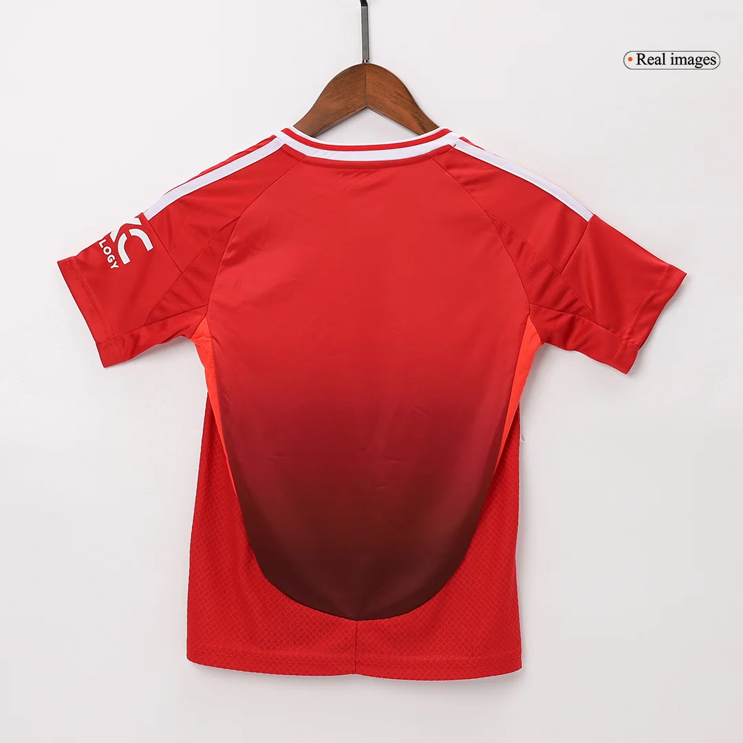 Manchester United Home Kids Soccer Jerseys Kit