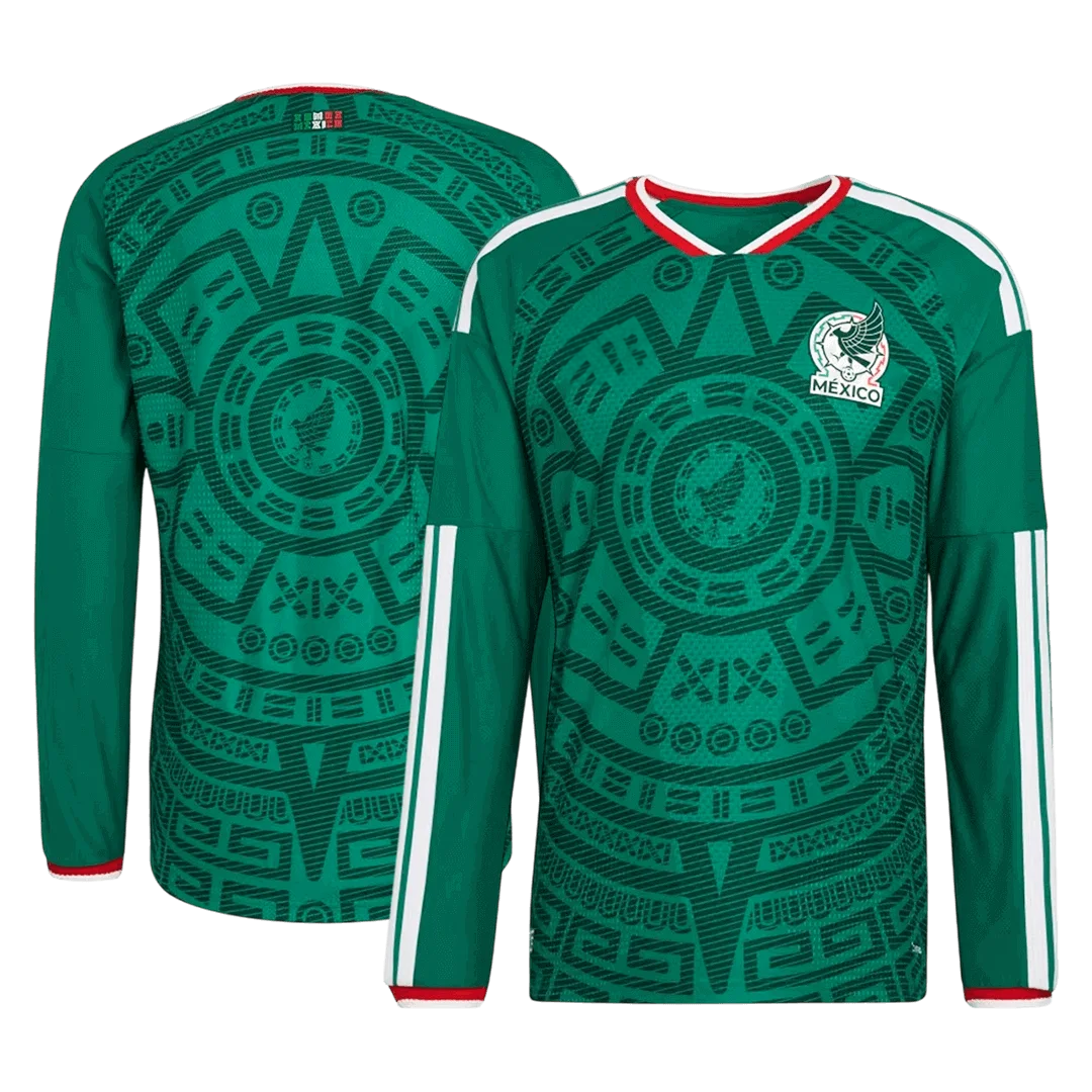 Mexico Home Long Sleeve Player Version Jersey World Cup 2026
