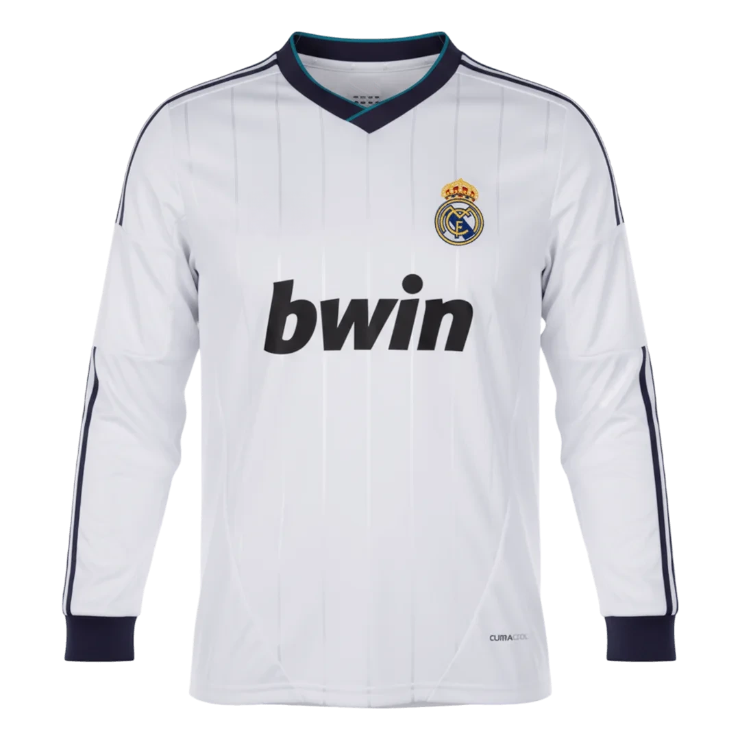Retro Soccer Jersey Real Madrid Home Long Sleeve 2012/13