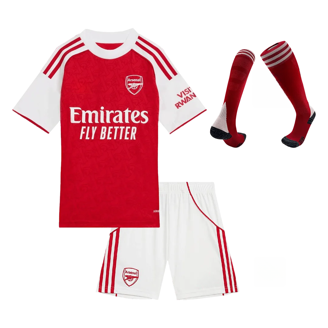 Arsenal Home Kids Soccer Jerseys Full Kit 2025/26