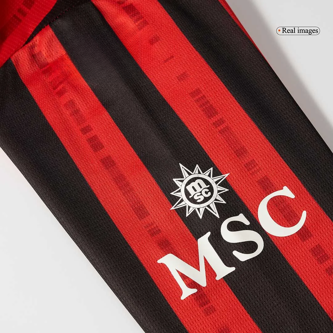 AC Milan Home Long Sleeve Soccer Jersey