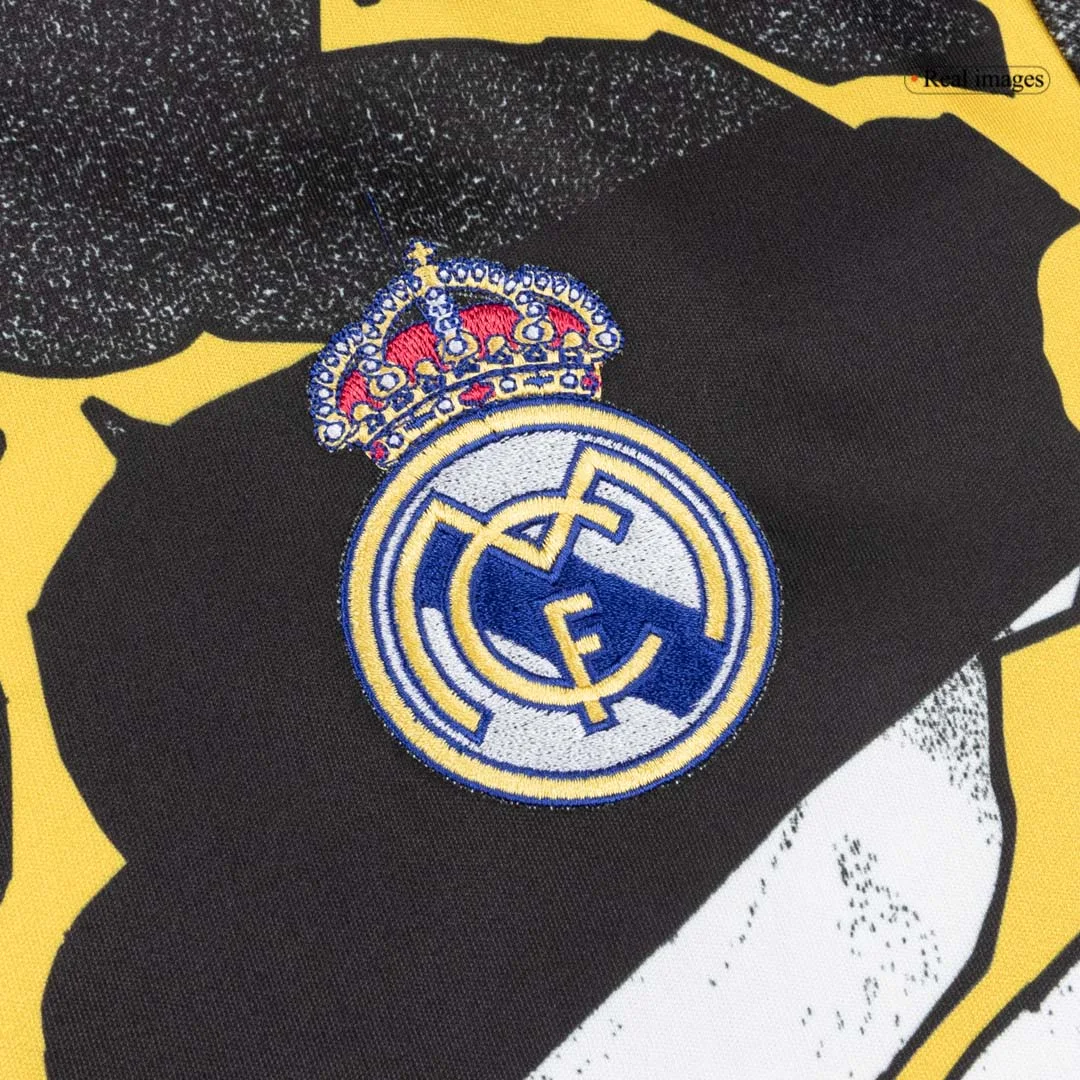 Real Madrid X Marvel Long Sleeve Jersey 25/26 Black&White