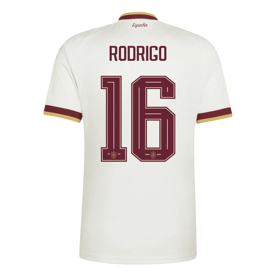 RODRIGO #16 Spain Champion Edition Away Soccer Jersey World Cup 2026