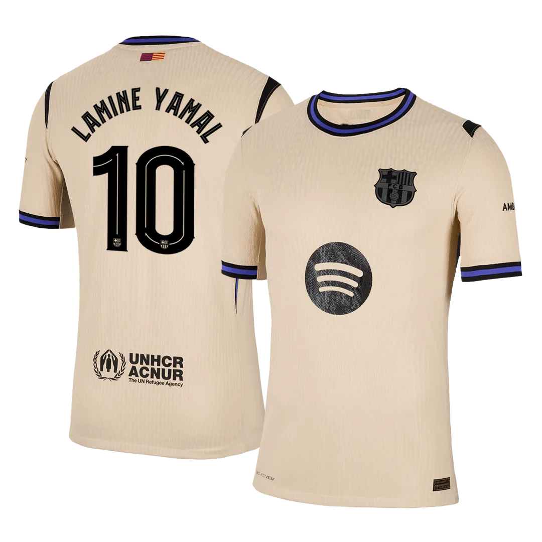 LAMINE YAMAL #10 Barcelona Away Player Version Jersey 2025/26 - UCL