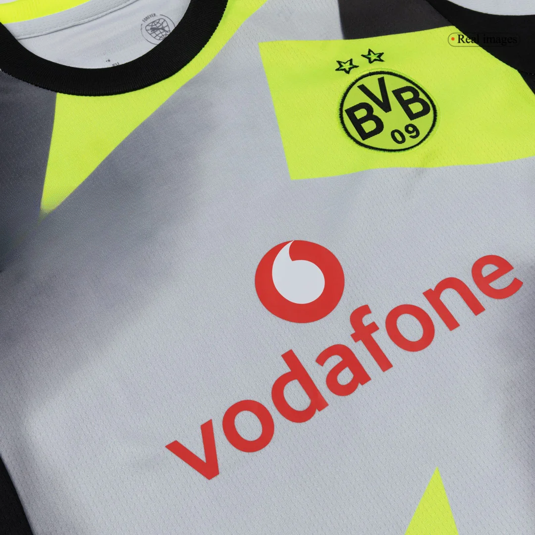 Borussia Dortmund Away Kids Soccer Jerseys Kit 2025/26