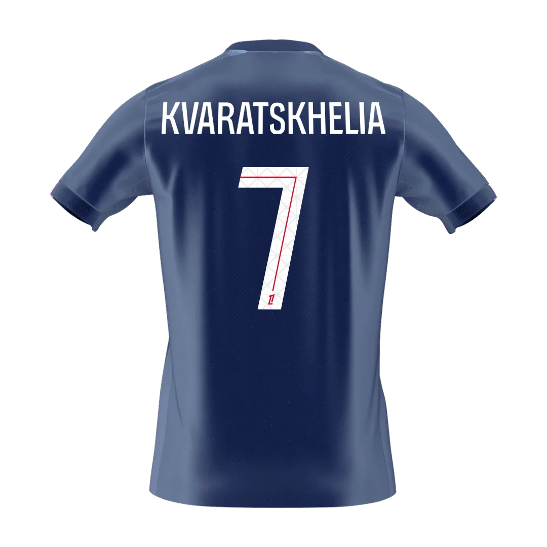 KVARATSKHELIA #7 PSG Home Soccer Jersey 2025/26