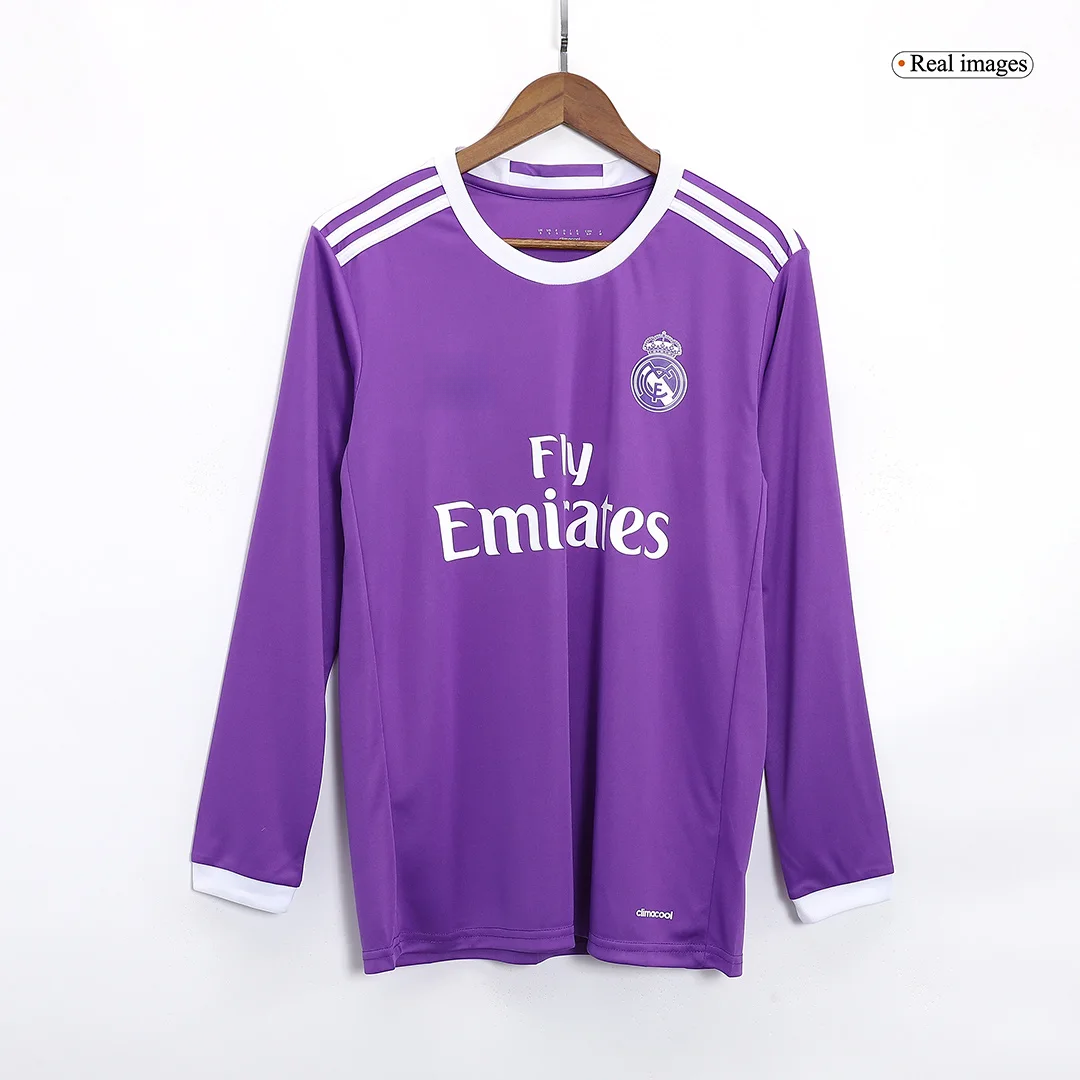 Retro Soccer Jersey MODRIĆ #19 Real Madrid Away Long Sleeve 2016/17