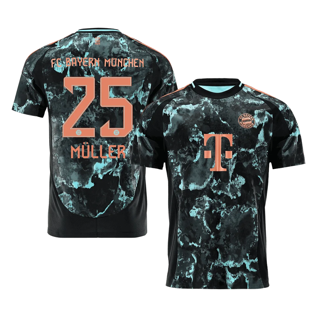 MÜLLER #25 Bayern Munich Away Soccer Jersey