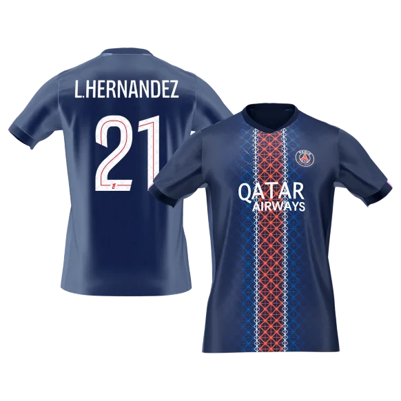 L.HERNANDEZ #21 PSG Home Soccer Jersey 2025/26