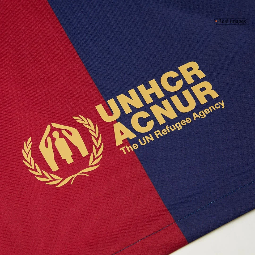 Barcelona Home Soccer Jersey -125th Anniversary (Spotify Logo Without Text)