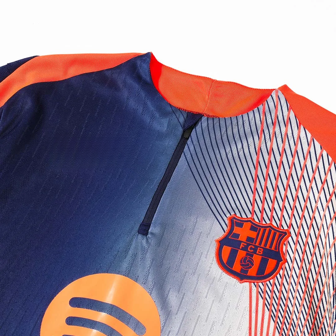 Barcelona 1/4 Zip Tracksuit 2025/26 Kids Black&Orange