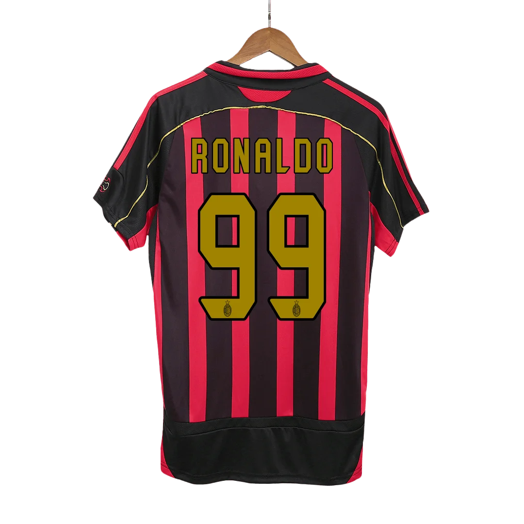 Retro Soccer Jersey RONALDO #99 AC Milan Home 2006/07