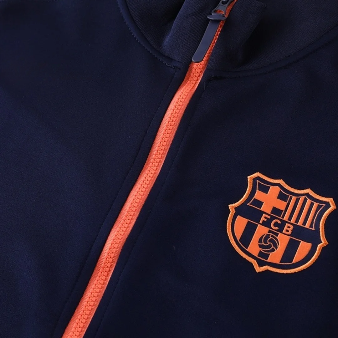Barcelona Track Jacket 2025/26 – Navy&Orange